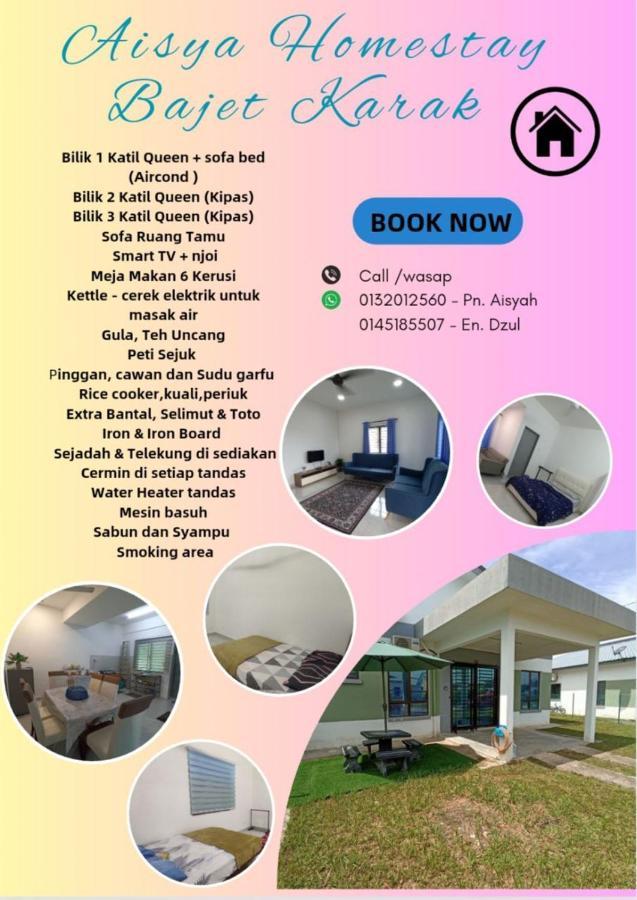 Aisya Homestay Bajet Karak Setia Eksteriør billede